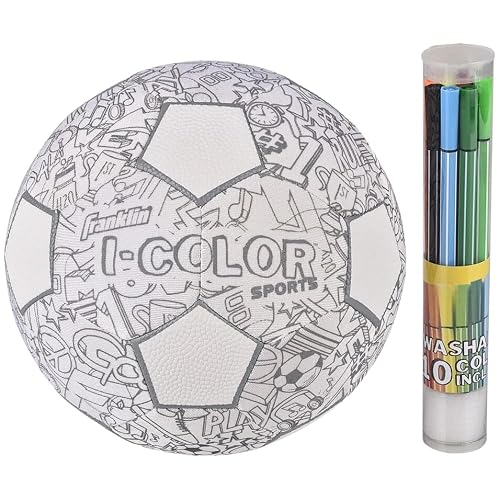 Franklin Sports I-Color - Pelota Deportiva - Personaliza tu Propia Pelota, fútbol, o Pelota de fútbol
