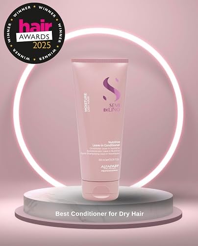 Alfaparf Milano Semi Di Lino Moisture Nutritive Leave-in Sulfate Free Conditioner for Dry Hair - Professional Salon Quality - SLS, Paraben and Paraffin Free - Safe on Color Treated Hair