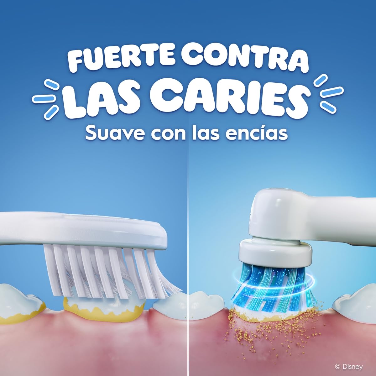 ORAL-B Disney Frozen Repuesto Cepillo Dental Eléctrico para Niños (+3), 2 Uds