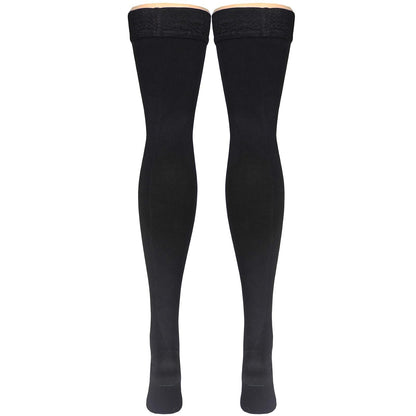 Truform Compression Socks, 20-30 Mmhg, Men's Dress Socks, Thigh High Over Knee Length Black, Pack of 1