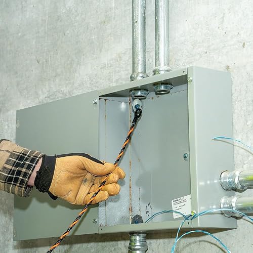 KLEIN TOOLS 50375 | Guía Jalacables de Poliéster de Alta Flexibilidad de 22.9 m | Solución para Tracción de Alambre Eléctrico | Diseño Duradero y de Alta Resistencia