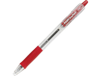 Pilot Easytouch Retractable, Bolígrafo Retráctil, Tinta Rojo, Usa Repuesto, Doce Piezas (32212)