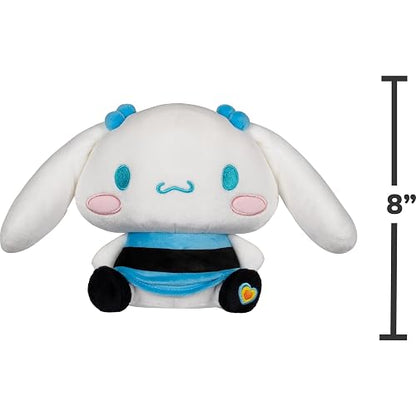 Hello Kitty® and Friends X Powerpuff Girls® Collab - Peluche Cinnamoroll™ & Bubbles de 8 Pulgadas - Producto Oficial Sanrio® & Cartoon Network® - 6+