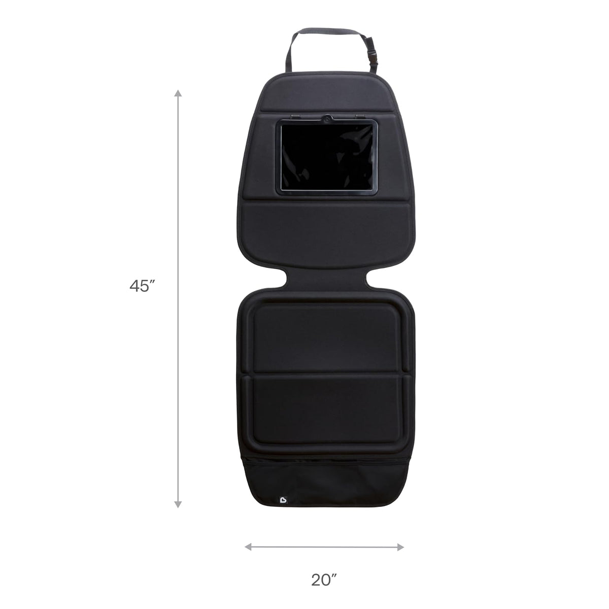 Munchkin Elite Seat Guardian Protector de asiento de automóvil para niño con soporte para tabletas, gris oscuro