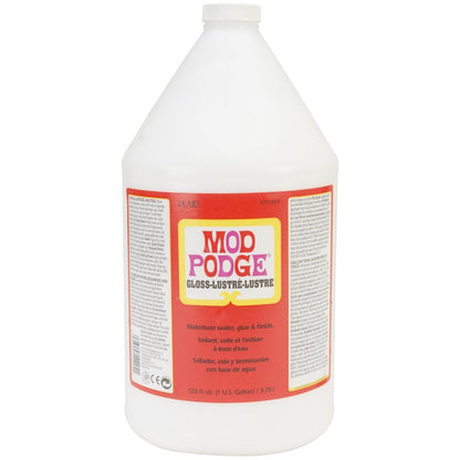 Mod Podge Sellador y Pegamento a Base de Agua Multiusos - Brillo - 128 fl oz - Sellador a base de agua
