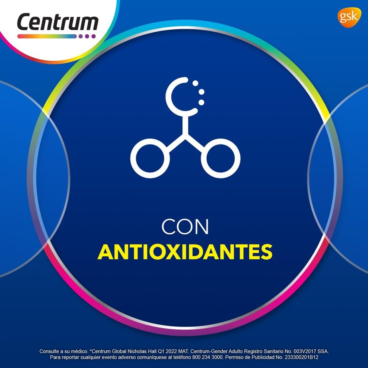 Centrum Multivitaminico Gender Adulto Hombre com Magnesio, Vitamina C, Calcio y Zinc, 60 Tabletas