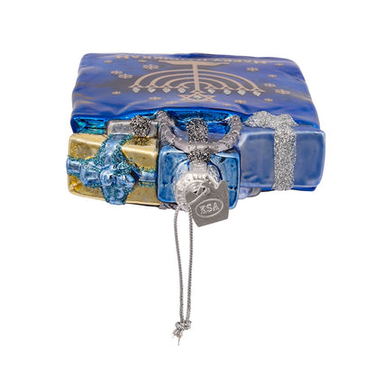 Kurt Adler NB1126 - Adorno para Bolsa de Regalo de Cristal con Gemas Nobles de 10,1 cm