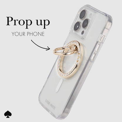 kate spade new york - Anillo magnético para teléfono con Soporte, extraíble y Plegable, Juego en Piedra