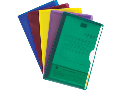 Pendaflex Chaquetas de poliéster translúcidas, tamaño legal, colores surtidos, 5 unidades (50993)
