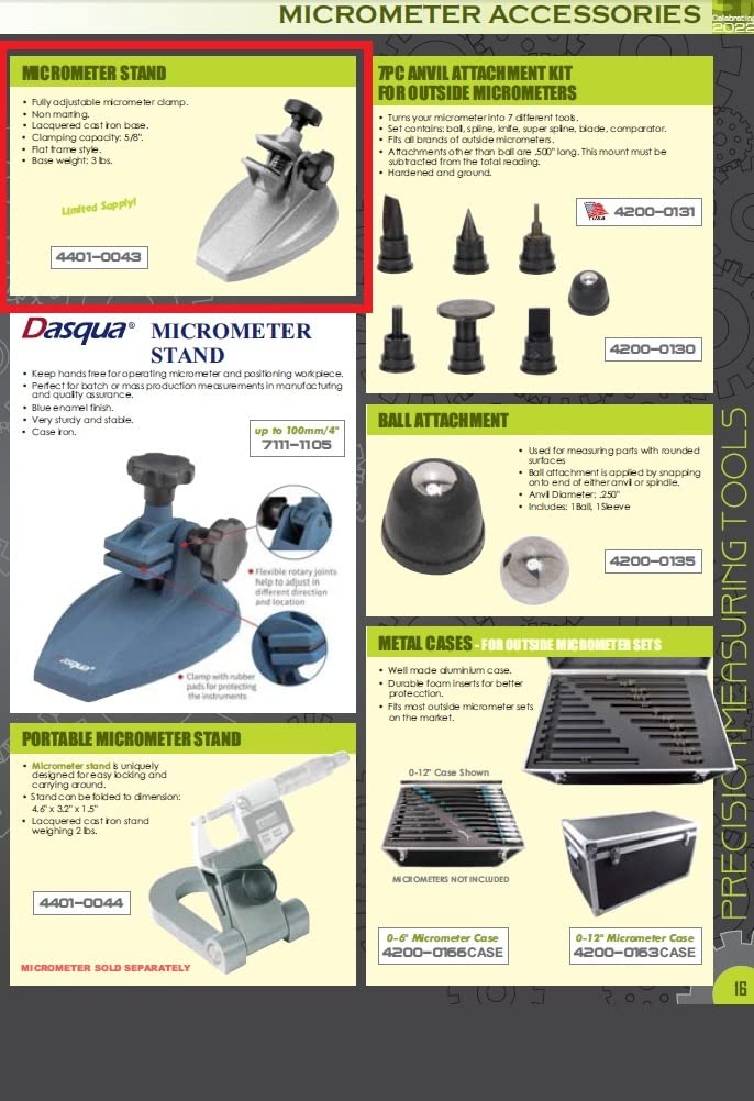 HHIP 4401-0043 - Soporte para micrómetro
