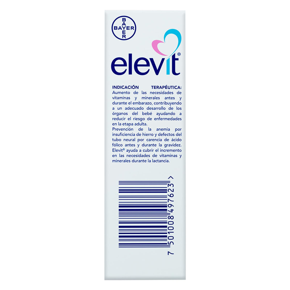 Elevit Embarazo y Lactancia, Multivitamínico con Ácido Fólico y Hierro, Ayuda el Sano Desarrollo de los Órganos de tu Bebe, Vitaminas para Mujer y Bebé, 30 Tabletas