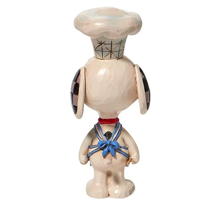 Enesco Jim Shore Peanuts Chef Snoopy - Figura en Miniatura, 4 Pulgadas, Multicolor