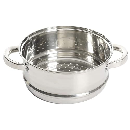 Oster Hali olla de cocción al vapor con tapa para estufa, acero inoxidable