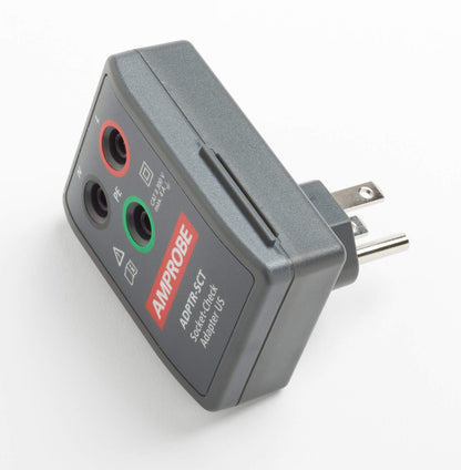 Amprobe Adaptador Enchufe ADPTR-SCT Conexión Segura Medición Impedancia y Puesta a Tierra Compacto y Resistente