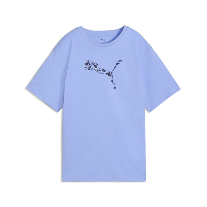 PUMA Essentials Graphic Animal Playera Relaxed Mujer - M - Morado claro