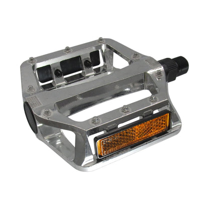Benotto Pedal NWL-222 9/16 con Reflejantes Aluminio C:Plata
