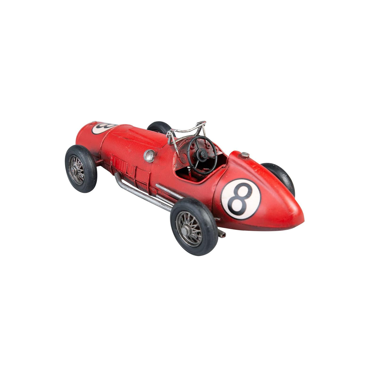 Modelo Ferrari de Carreras | Estilo Vintage | Adornos de Escritorio | para Oficina y hogar | Rojo | 9x11 cm | Running