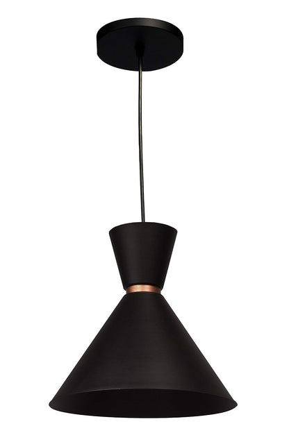 MAXXI MX-CL8030/N Candil Cónico Grande Candil Cónico Grande MX-CL8030/N, Negro, Ø24xH24cm, pack of/paquete de 1