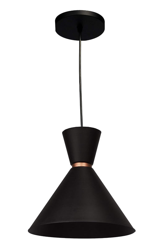 MAXXI MX-CL8030/N Candil Cónico Grande Candil Cónico Grande MX-CL8030/N, Negro, Ø24xH24cm, pack of/paquete de 1