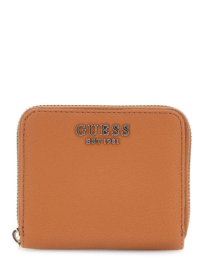 GUESS CARTERA LAUREL II SLG SMALL ZIP AROUND COLOR CAFÉ MEDIO