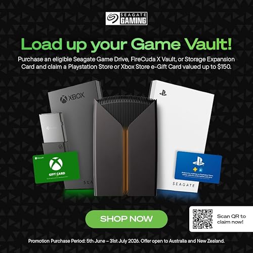 Seagate Disco Duro Externo portátil para Xbox 4 TB – USB 3.2 Gen 1, Negro con Barra LED Verde incorporada, Certificado Xbox, Servicios de Rescate de 3 años (STKX4000402)