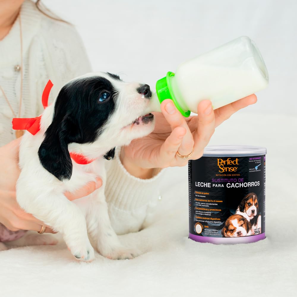 Perfect Sense Sustituto de Leche en Polvo para Cachorros con Hojuelas de DHA Contiene 360 Gramos