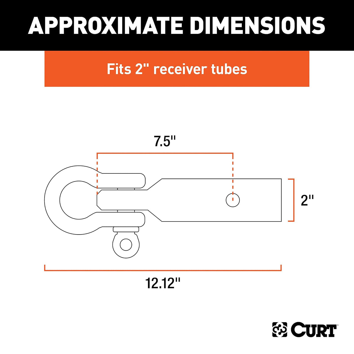 CURT Manufacturing 45832 - Soporte para grillete en D