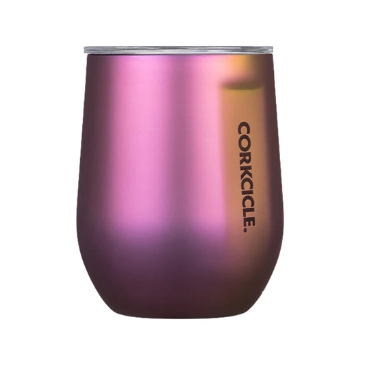 CORKCICLE | Vaso de Vino Térmica Sin Tallo |12 oz (355 ml) | Acero Inoxidable | Mantiene Frío 6 h y Caliente 3 h | Base Antideslizante | Diseño Nebulosa