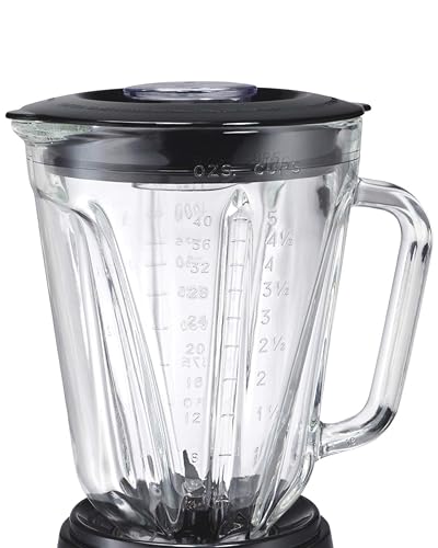 Hamilton Beach Licuadora Power Elite, con 12 Funciones, Vaso de Vidrio, 1.2 Litros, Negra (58148-MXR)