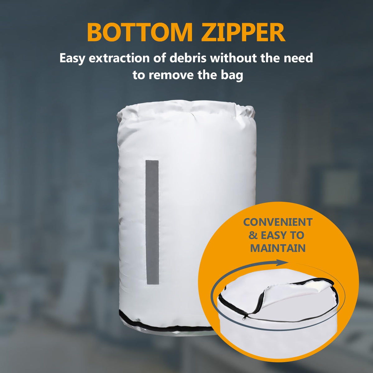 Powertec Bolsa Colectora de Polvo | 20 x 30 pulgadas, compatible con sistemas Delta, Grizzly, Shop Fox, WEN