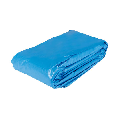 Truper Lona Reforzada con Ojillos de Aluminio - Lona - 6 x 12 m - Azul