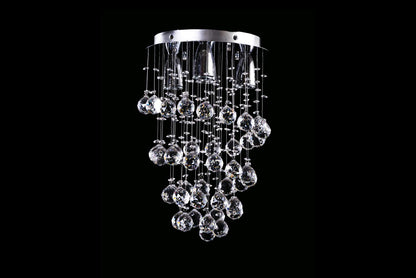 Gamalux Candil Colgante Williams Krystal Cascada de 4 Luces 00976/4, iluminación Perfecta y estética sofisticada con Cristal Cortado HQ para ambientes acogedores