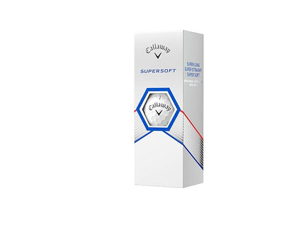 Callaway Juego de 12 Pelotas de Golf Unisex Supersoft 23 de Alto Rendimiento, Color Blanco