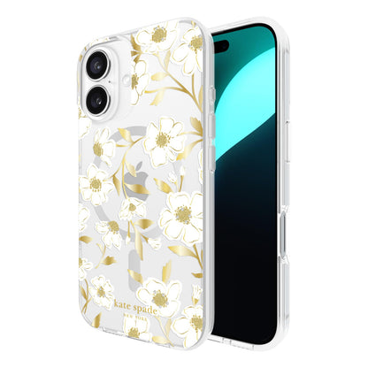 Kate Spade New York Funda para iPhone 16 con Detalles de Piedras Preciosas - Gemas florales Sunshine