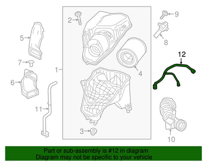 GM Genuine Parts Tubo de Ventilación PCV 12673862 | Negro, 12 pulgadas, 3 extremos, 1.4L, acero inoxidable