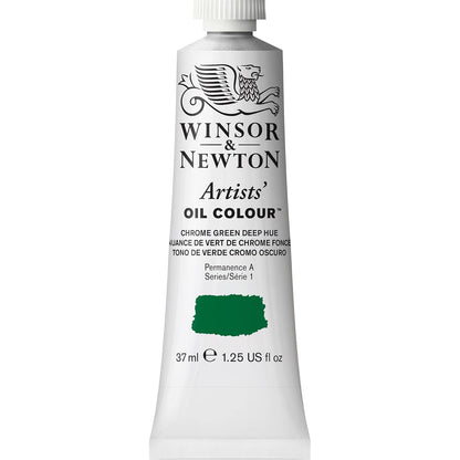 Winsor & Newton Artists' Oil Colour Pintura al Óleo Profesional, 37 ml - Tubo de 1.2 onzas - Verde (Chrome Green Deep Hue)