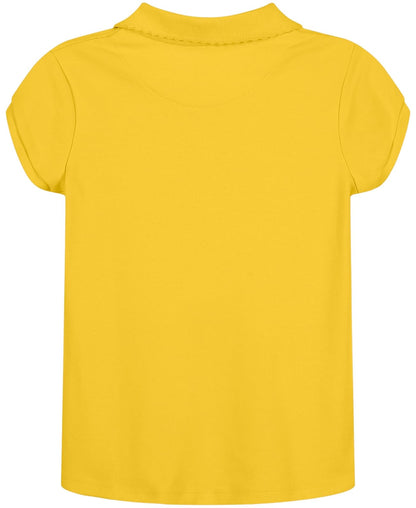 Nautica Polo de piqué de Manga Corta para Uniforme Escolar Polo para Niñas