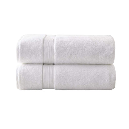 Madison Park - Juego de Toallas de baño de Lujo de 800 g/m², 100% algodón, Altamente absorbentes, Secado rápido, Calidad de Hotel y SPA para baño, 34 x 68 Pulgadas, Color Blanco, 2 Piezas