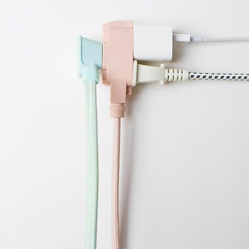 Cable de extensión de tela Globe Electric, serie de diseñador, 2.74 m, Rosado pálido