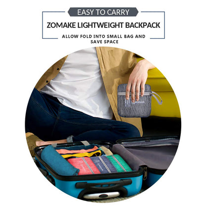 ZOMAKE Mochila de senderismo pequeña, 25 l, ligera, mochila de viaje, plegable, para mujeres y hombres, Mochilas de viaje, Azul oscuro, Pequeño