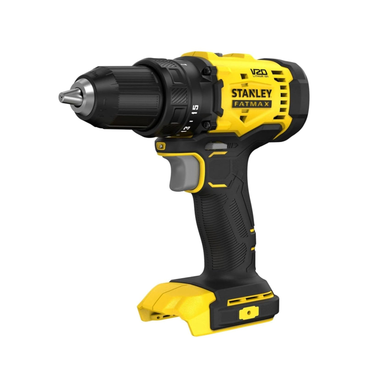 STANLEY Taladro Atornillador Inalámbrico 1/2'' (13mm) 20V MAX SCD701D2K con 2 Baterías, Cargador y Maleta – Potencia, Autonomía y Portabilidad, SCD701D2K-B3