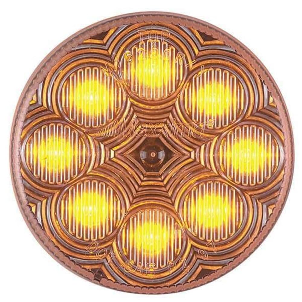 Maxxima Luz LED Redonda Ámbar 2.5 Pulgadas M16280YCL