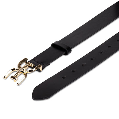 Sam Edelman Cinturón de vestir de moda con hebilla de doble placa Cinturón Mujer