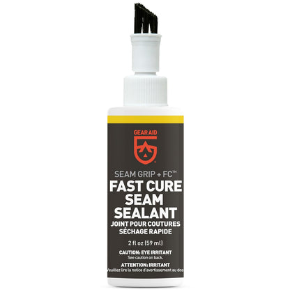 GEAR AID Seam Grip FC Sellador de curado rápido para sellar costuras en tiendas de campaña, lluvias, refugios, toldos, lonas y ventanas emergentes hechas de nailon