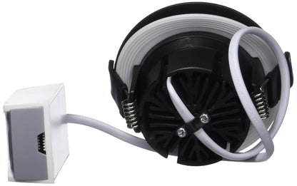 Tecnolite Lámpara Downlight LED Empotrable 9 W, Luz Suave Cálida, A Prueba de Vapor, LED integrado