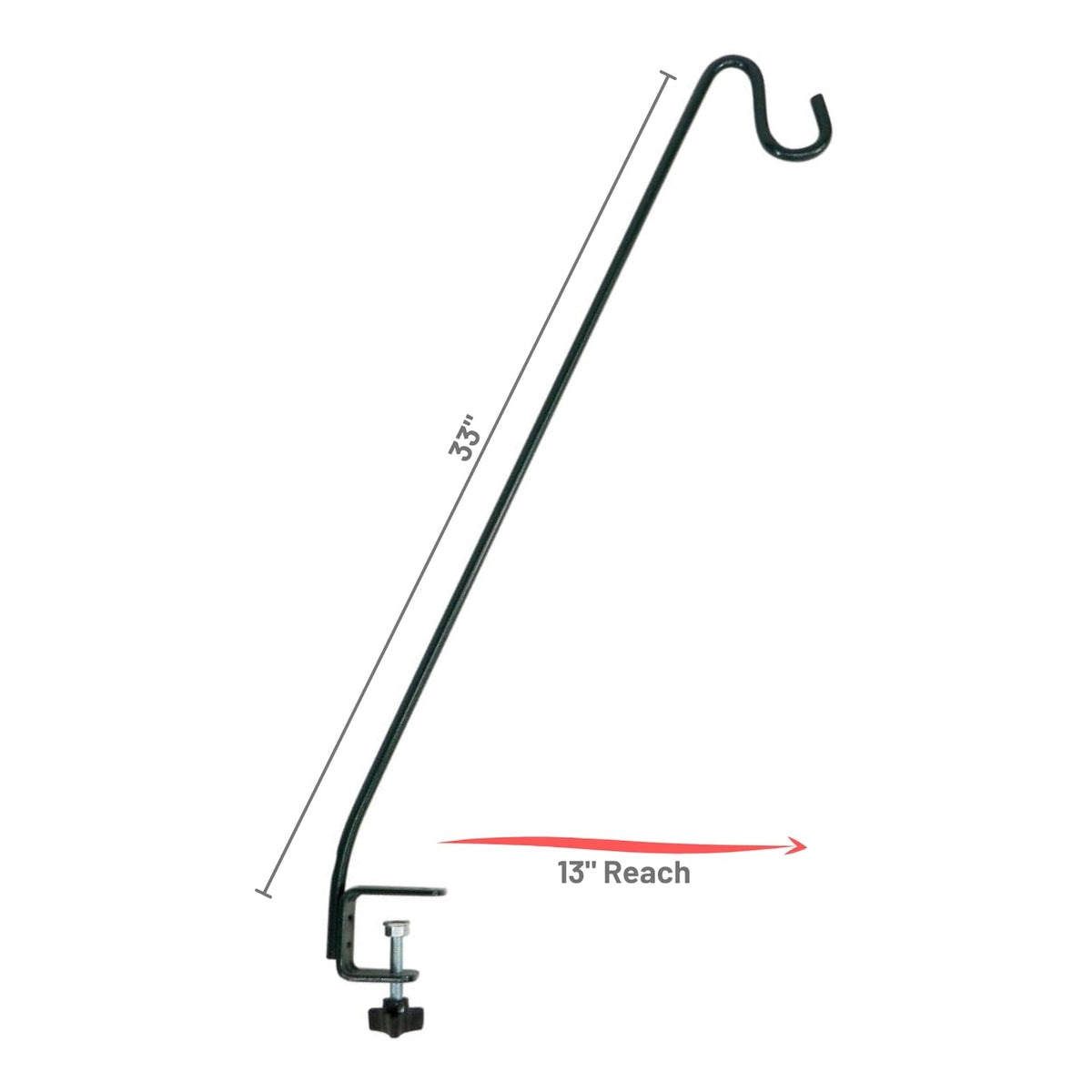 Stokes Select Deck Hook with Clamp On Bracket for Bird Feeders and More