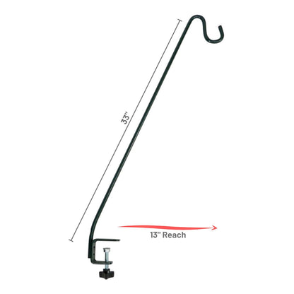 Stokes Select Deck Hook with Clamp On Bracket for Bird Feeders and More