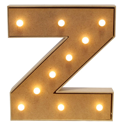 Fantasias Miguel Mylin Letras de Madera con Luces LED 25 cm - Z