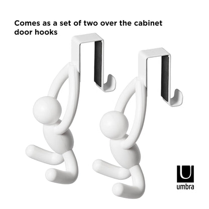 Umbra - Perchero Buddy 2 Ganchos Blanco