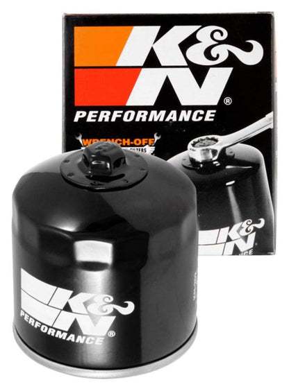K&N Filtro de Aceite para Motocicleta Alto Rendimiento Premium Compatible con Honda Kawasaki KN-202, Negro
